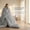 Gray, variant on 1PC Minimalist Solid Color Cloud Soft Comforter Fits Various Home Decor Styles Machine Washable Multiple Bed Sizes.(Gray & Queen)