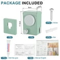 thumbnail image 2 of Uxcell Retractable Clothesline Indoor Outdoor Wall Mounted Non-Sagging Retracting Heavy Duty Clothes Drying Line Green, 2 of 5