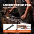 thumbnail image 4 of VEVOR Blacksmith Tongs, 18” Z V-Bit Tongs, Carbon Steel Forge Tongs with A3 Steel Rivets, for Knife Blades, Long Pieces, Circular Forgings, for Beginner and Seasoned Blacksmiths and Bladesmiths, 4 of 9