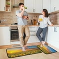 thumbnail image 6 of SKYSONIC Sunflowers Sea Kitchen Mats and Rugs Sunset Floral Field Floor Runner Area Rug Washable Carpet Perfect for Living Room Bedroom Entryway,19.7"x27.6"+19.7"x47.2", 6 of 7
