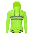 thumbnail image 1 of Amdohai Men Windproof Hooded Cycling Jacket Breathable High Visibility Reflective Bike Bicycle Riding Sports Coat Jacket, 1 of 7