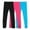 Black/Rose/Blue(PACK H), variant on Bienzoe Girl's Cotton Stretchy School Uniform Lace Antistatic Legging 3 Pack S6X