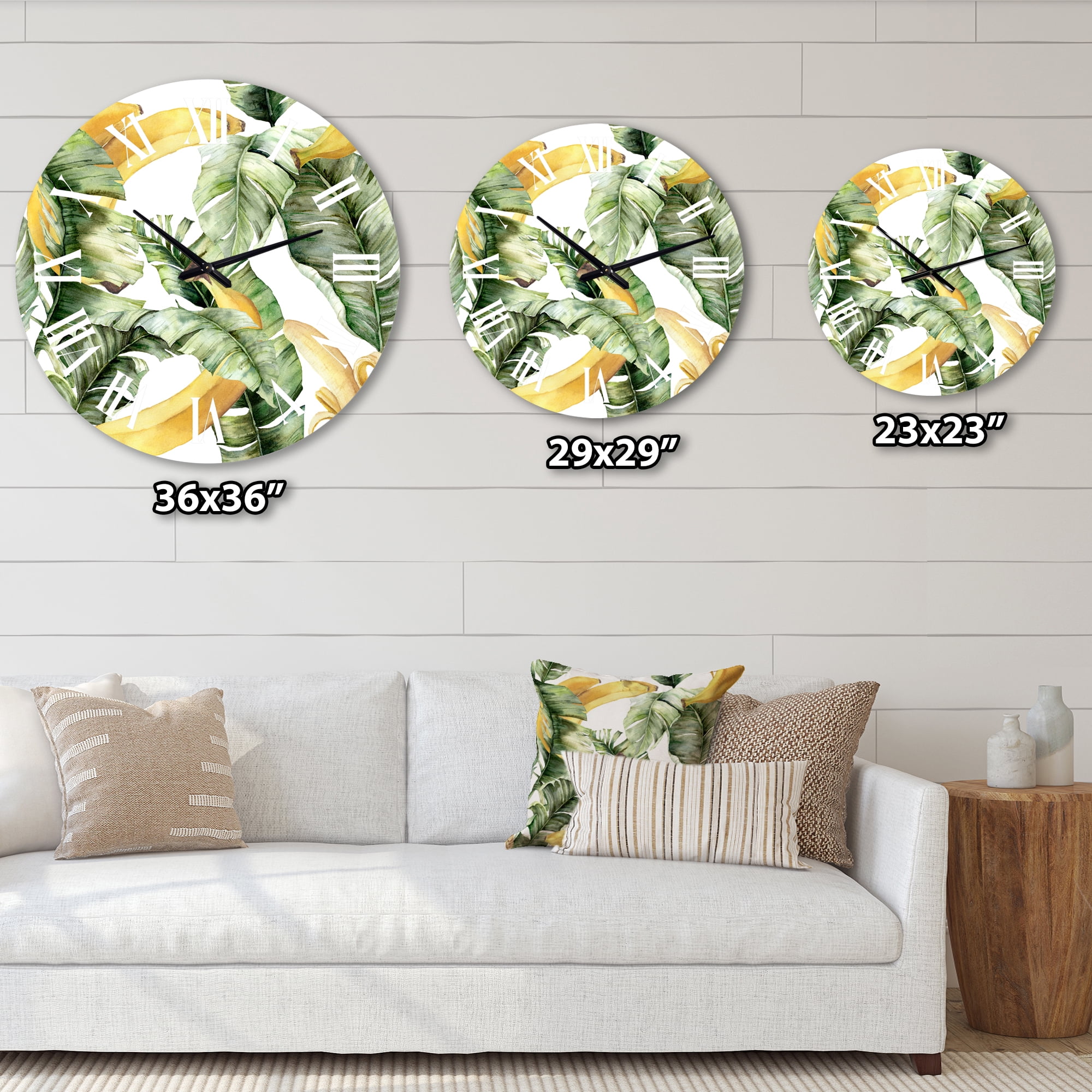 Designart 1 in Coastal Wall Clock
