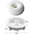 thumbnail image 2 of Silicone Mold Devices Mousse Cake Mold Silicone Baking Mold 3D DIY Silicone Mold Round Garland Mold Cake Decorating Tools for Cake, Soap, Jelly, Muffins, Pudding, DIY Cake Pan, 2 of 5