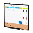 thumbnail image 7 of 24"x18" Monthly Calendar Whiteboard & Cork Board Combo with Aluminum Frame, 7 of 7