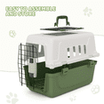 thumbnail image 5 of Magshion Two Door Top or Front Load Dog Kennel & Cat Kennel, 18'' Length (White & Forest Green), 5 of 7