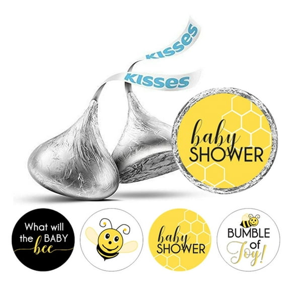 Darling Souvenir Candy Chocolate Labels Baby Shower Theme Stickers 190 Pcs DIY-Yellow