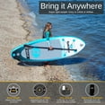 thumbnail image 2 of Solstice Maui 8 Ft Youth Stand Up Paddle Board Inflatable Raft Set with Camera Mount, Blue, 2 of 8