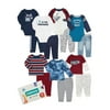 Garanimals Baby Boy Long Sleeve Mix & Match Outfit Kid Pack Gift Box, 14-Piece, Sizes 0/3-24 Months