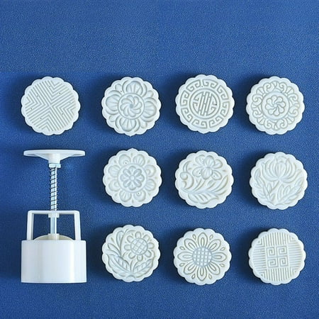 

Mduoduo Mooncake Mould Decor Cookies Round Pastry Moon Cake DIY Flower Stamps Mold