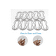thumbnail image 2 of Ganchos Para Cortina De Baño, Plata 24 Piezas Xtellar plateado, 2 of 4