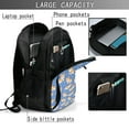 thumbnail image 4 of Fotbe Corgi Mochila con Estampado y Puerto USB para Hombre y Mujer, Mochila Antirrobo, Mochila de Viaje, Mochila Escolar, Mochila Universitaria, 4 of 7