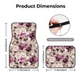 thumbnail image 3 of Balery Rose Flowers Pattern 4-Piece Floor Mats, Heavy-Duty Rubber Liners, Anti-Slip Design, All-Season Automotive Protection, Vehicles, Cars, Trucks, and SUVs, 3 of 5