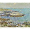 thumbnail image 2 of Hassam, Childe 17x15 White Modern Wood Framed Museum Art Print Titled - Isles of Shoals, 2 of 4