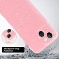thumbnail image 2 of Case for iPhone 13 Glitter, Shiny Bling Sparkle Cover for Women, Soft TPU Slim Fit Shockproof Protective Phone Cases Compatible with iPhone 13(6.1 Inch)-Pink Glitter, 2 of 10