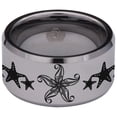 thumbnail image 2 of Starfish Tungsten Carbide Ring, 2 of 9