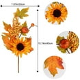thumbnail image 3 of Decoración para Halloween 1/2 Uds. De vigas de flores de hoja de arce y girasol falso, decoración de otoño, arreglo floral, muebles para el hogar(Buy 2 save 10%), 3 of 9
