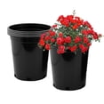 thumbnail image 3 of 6.2 in. x 6.7 in. Plant Pots Small Plastic Plants Nursery Pot/Pots Plant Container Seed Starting Pots Black (25-Pack), 3 of 4