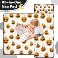 thumbnail image 4 of White Halloween Jack Toddler Nap Mats for Kids Preschool,50"x20" Sleeping Mat Bag or Kids,Toddler Sleeping Bag,Toddler Nap Mat or Daycare, 4 of 6