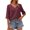 Purple, variant on Langwyqu Solid Color Women Half Sleeve V Neck Casual Shirt Tops