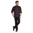 thumbnail image 2 of Bestman Formal Front Button Placket Solid Shirts For Mens Long Sleeve Regular Fit Shirt, 2 of 7