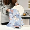 thumbnail image 6 of Kitchen Towels Floral Pattern Pattern Cleaning Towel Absorbent Hand Towels Tea Towels for Home Restaurant Dish Clean 28" x 18", 1PC, 6 of 7