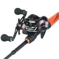 thumbnail image 3 of Sougayilang Casting Fishing Rod and Baitcasting Fishing Reel Full Kits with Carrier Bag and Fishing Lures, 3 of 8