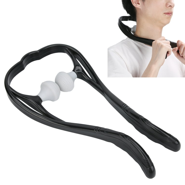 Trigger Point Neck Massager, Hand Roller Neck Massage Comfortable To Hold  Safe To Use Easy To Store For Home Black 