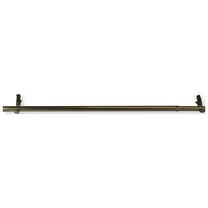 Contemporary Home Living 120" Gold Solid Contemporary Window Curtain Rod