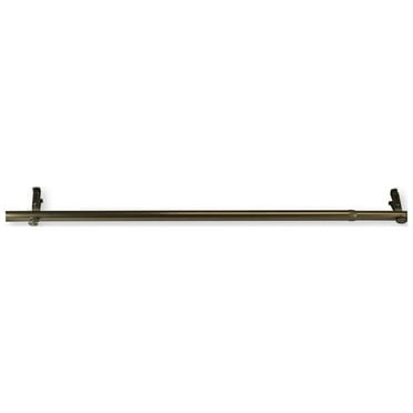 Contemporary Home Living 120" Gold Solid Contemporary Window Curtain Rod