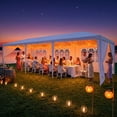 thumbnail image 3 of COBIZI 10x30FT Party Tent with 8 Removable Sidewalls, Waterproof UPF 50+ Sun Protection, Large Outdoor Canopy for Weddings, BBQ, Parties, Trade Shows & Events, White, 3 of 9