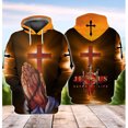 thumbnail image 3 of Sudadera con capucha de Jesús con estampado cristiano en 3D para hombre y mujer, moda Y2K, sudadera con capucha de gran tamaño, ropa de calle, jerséis con capucha, ropa para niños, 3 of 5