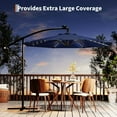 thumbnail image 7 of Yesurprise 10 FT Cantilever Umbrella Outdoor Offset Patio Umbrella with Easy Tilt Adjustment8 RibsUV Protection for Backyard LawnGarden and Poolside, 7 of 7