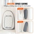 thumbnail image 5 of VEVOR Tabletop Ironing Board 23.4 x 14.4, Small Iron Board with Heat Resistant Cover and 100% Cotton Cover, Mini Ironing Board with 7mm Thickened Needle Cotton Layer for Small Spaces, Travel Use, 5 of 7