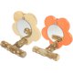 thumbnail image 1 of EeaseMX 2 piezas de juguete para loros, percha de madera para pájaros con espejo, jaula para pájaros, percha de madera, soporte de pie para entrenamiento de loros, 1 of 7
