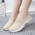thumbnail image 2 of Womens Orthopedic Slip on Walking Shoes Comfort Anti Skid Nursing Work Sneakers with Arch Support, 2 of 5