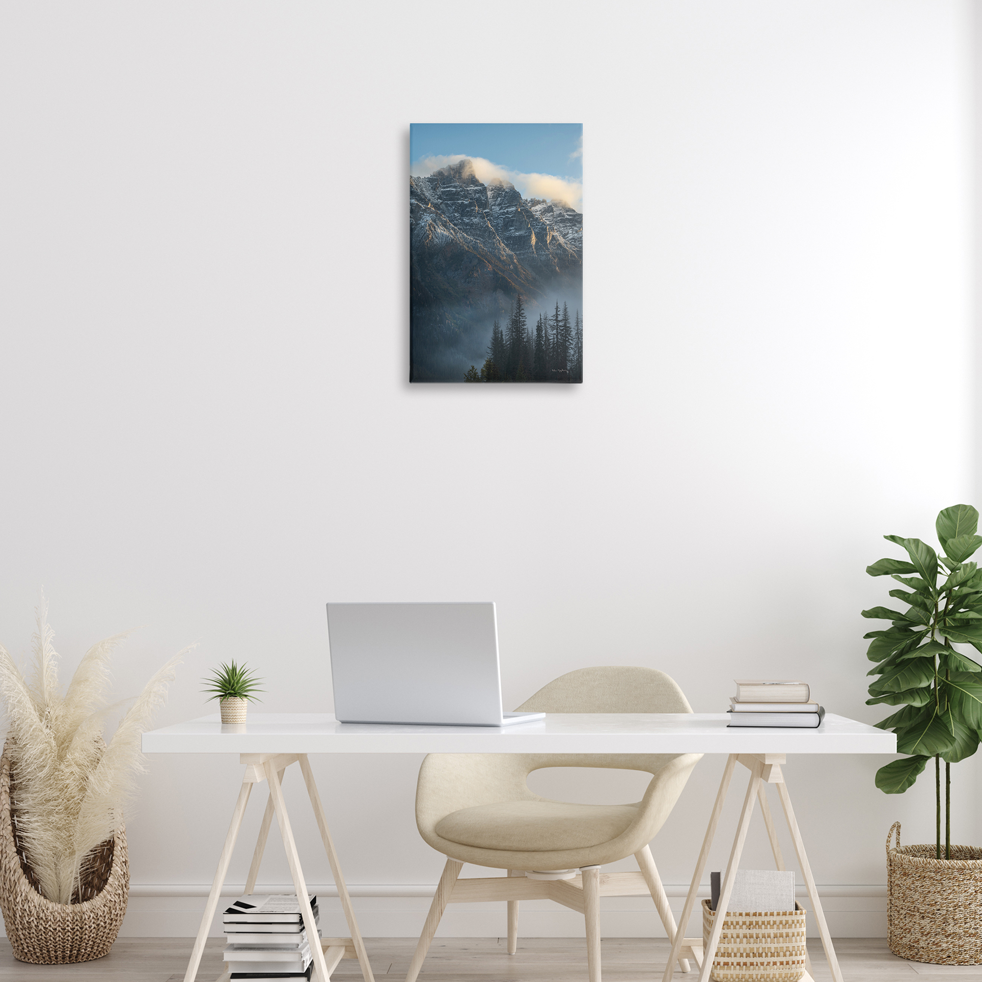 Stupell Industries Mount Tupper Mist Landscape & Nature Photography Wrapped Canvas Art Print Wall Art, 16 x 24