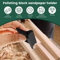 thumbnail image 3 of 14Pcs Rubber Polishing Pad Set Reusable Flexible Contour Sanding Block Profile Sanding Pad Convex Concave Sandpaper Holder Woodworking Angle Sanding Tool for Contour Curve Profile-black-, 3 of 9