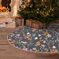 thumbnail image 5 of Fuzoiu Wildflowers Print Christmas Tree Skirt,Xmas Christmas Decorations,Xmas Tree Mat for Farmhouse Holiday New Years Home Party Decor Tree Rugs-30", 5 of 6