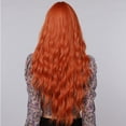 thumbnail image 5 of YMUQEIGH Clearance 65cm High Temperature Silk Wig Orange Wig Rose Mesh Curly Hair, 5 of 7