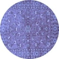 thumbnail image 1 of Ahgly Company Machine Washable Indoor Round Persian Blue Traditional Area Rugs, 7' Round, 1 of 4
