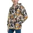 thumbnail image 2 of KLL Unisex Kids Boys Girls Hooded Pocket Pullover Hoodies-Cute Dog, 2 of 5