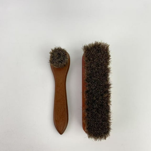 MOUNTANLLY Clothes brushes, Stiff Pure Boar Bristle for Scrubbing Out Tough Stains on Delicate Fabrics Knits Cotton Leather Washable Fabrics