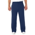thumbnail image 2 of Jerzees Mens NuBlend Pocketed Open-Bottom Sweatpants, L, J Navy, 2 of 10