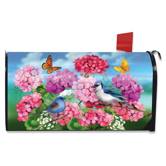 Briarwood Lane Geraniums In Bloom Spring Mailbox Cover