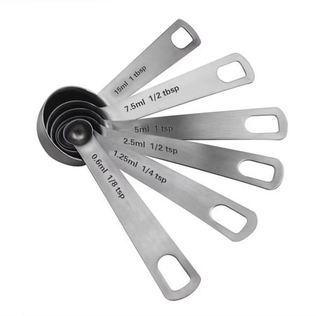 

SHARE SUNSHINE Measuring Spoons 18/8 Stainless Steel Set with Metric and US Measurements