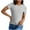 Gray, variant on GigrtiJin Women's Lightweight Tops Solid Color Crew Neck Short Sleeve Tunic Shirt Summer Casual Slim Athletic Tops