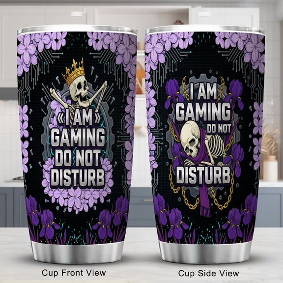 Skull Tumbler 20oz with Lid Durable Travel Coffee Mug for Outdoor and Office