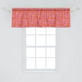 thumbnail image 2 of Ambesonne Abstract Window Valance, Surreal Tartan, 54" X 18", Fuchsia Dark Coral, 2 of 3