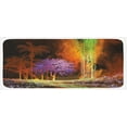 thumbnail image 1 of Fantasy Kitchen Mat, Digitally Saturated Tropical Scene in Extreme Haze Tones Exotic Abstract Art, Plush Decorative Kitchen Mat with Non Slip Backing, 47" X 19", Multicolor, by Ambesonne, 1 of 1